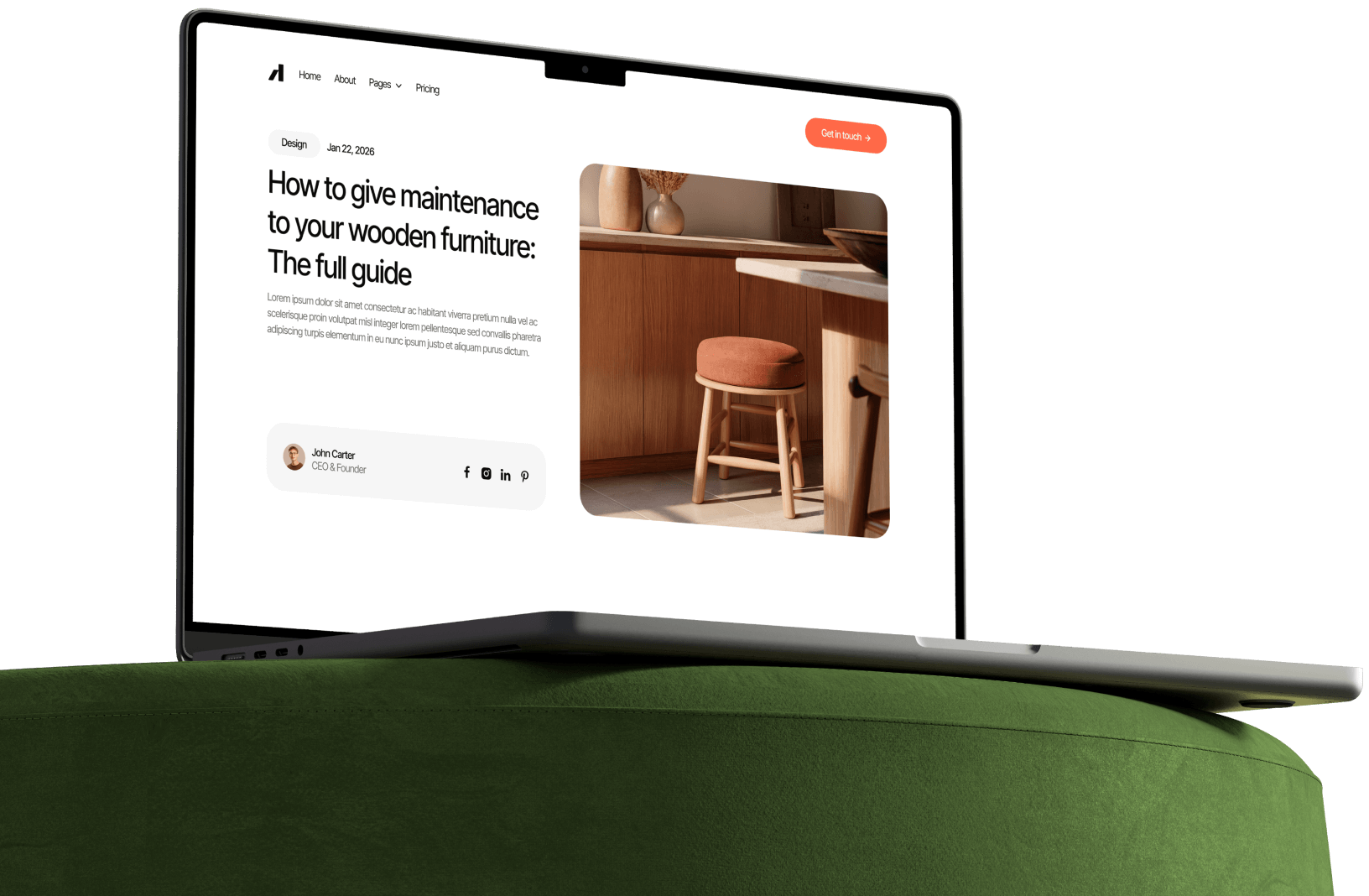Newsletter Design Home Geneva